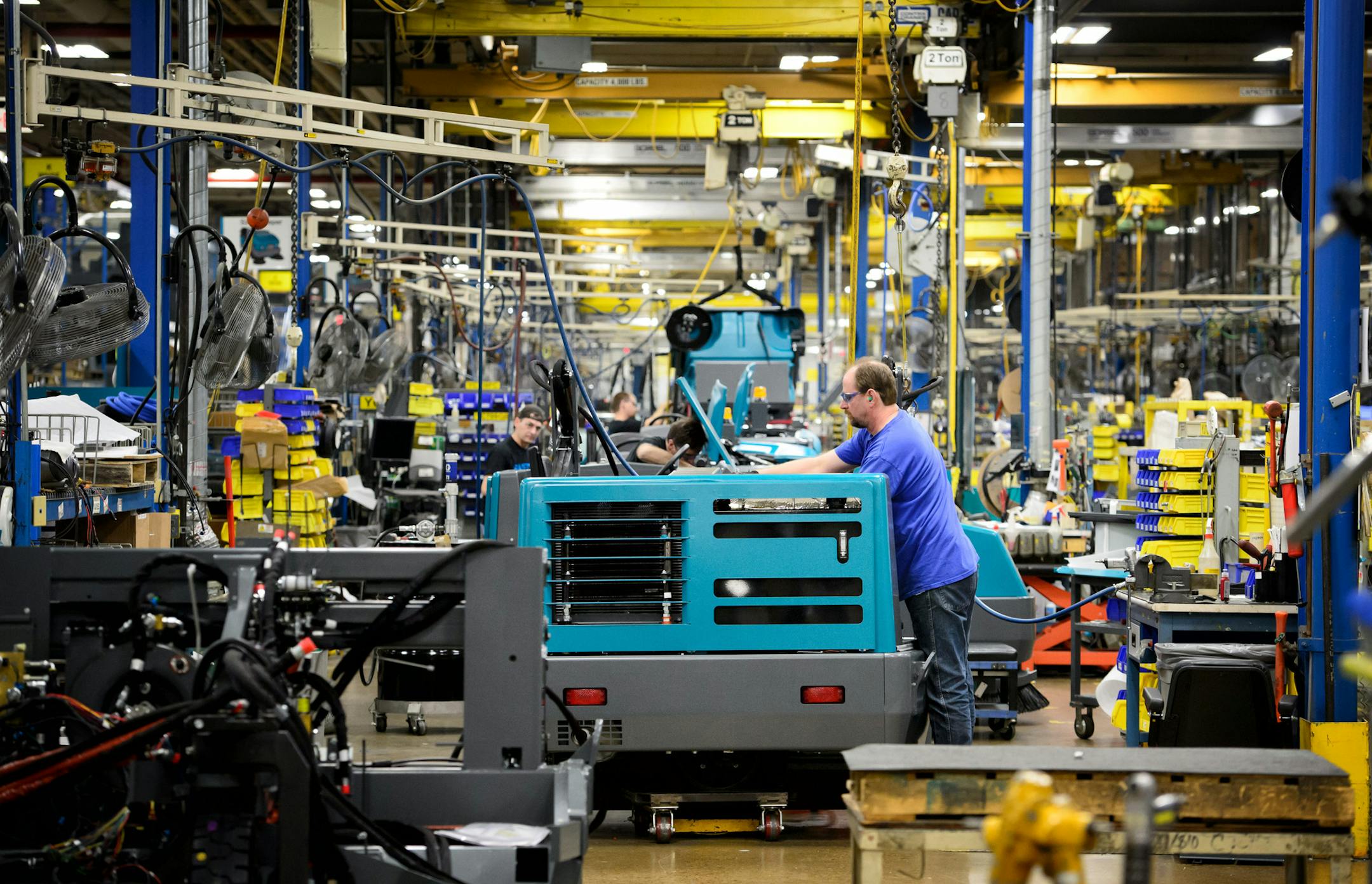Tennant&#x2019;s strategy: The company started making engine covers for its industrial sweepers in Golden Valley instead of Michigan as part of its strategy to counteract factors contributing to a manufacturing sector downturn.