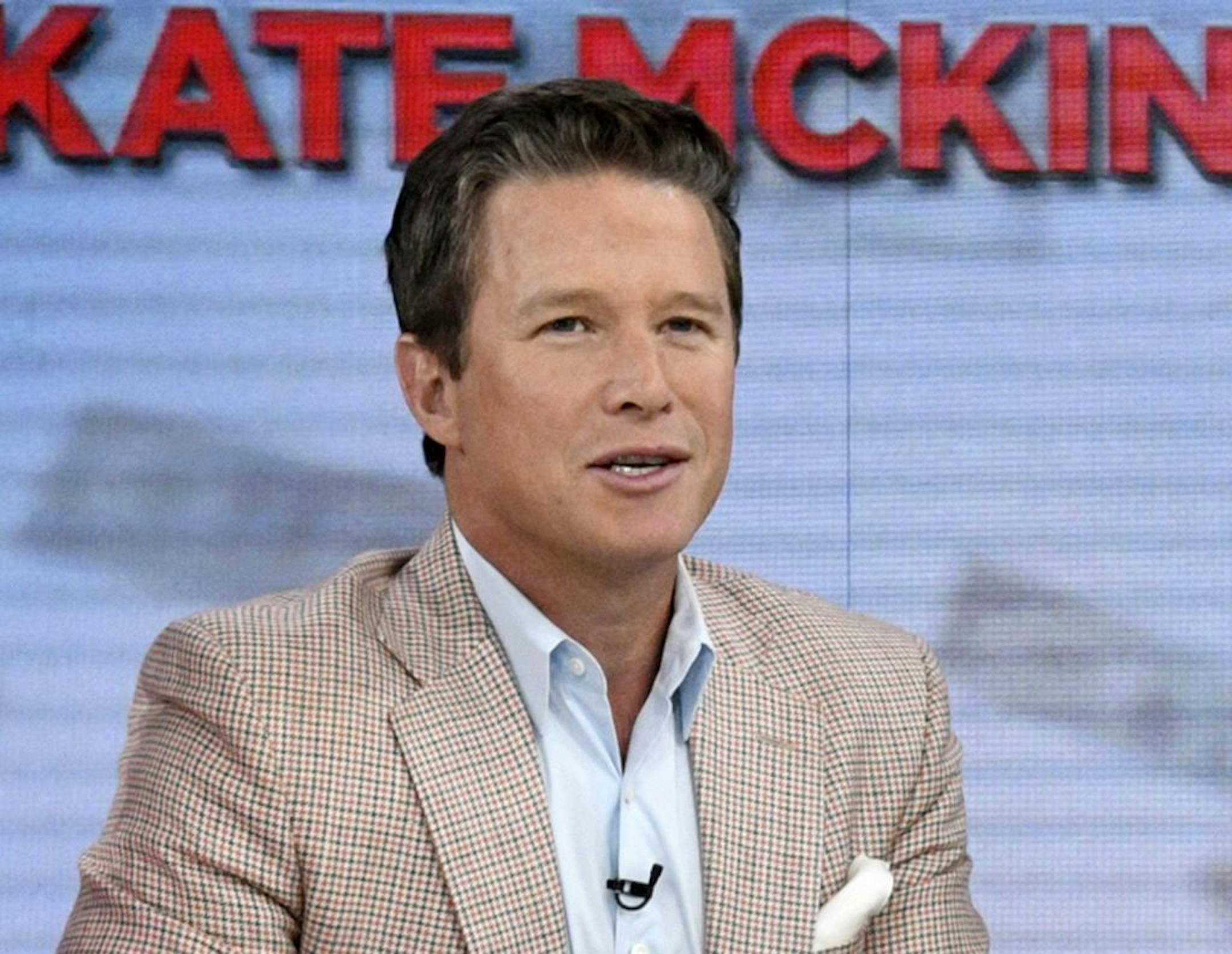 In this Sept. 26, 2016 photo released by NBC, co-host Billy Bush appears on the "Today" show in New York. Bush says he's "embarrassed and ashamed" by a 2005 conversation he had with Donald Trump in which Trump made lewd comments about women. Bush, then a host of the entertainment news show "Access Hollywood," was chatting with Trump as the businessman waited to make a cameo appearance on a soap opera. In a statement Friday, Oct. 7, Bush says he was younger and less mature when the incident occur