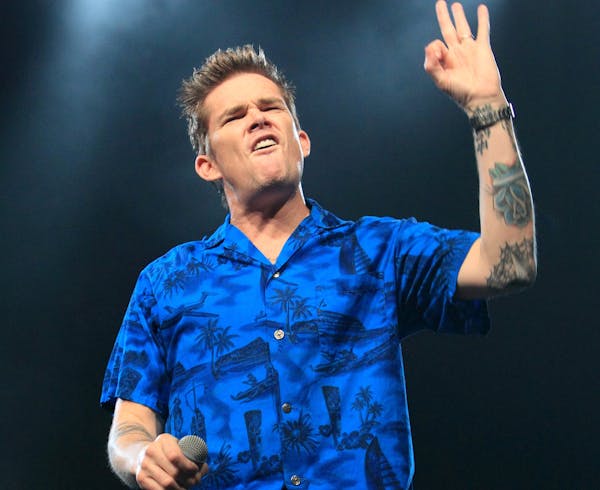 Mark McGrath of the rock band Sugar Ray performs on the Under The Sun 2013 Tour at The Electric Factory on Saturday, August 3, 2013, in Philadelphia. 