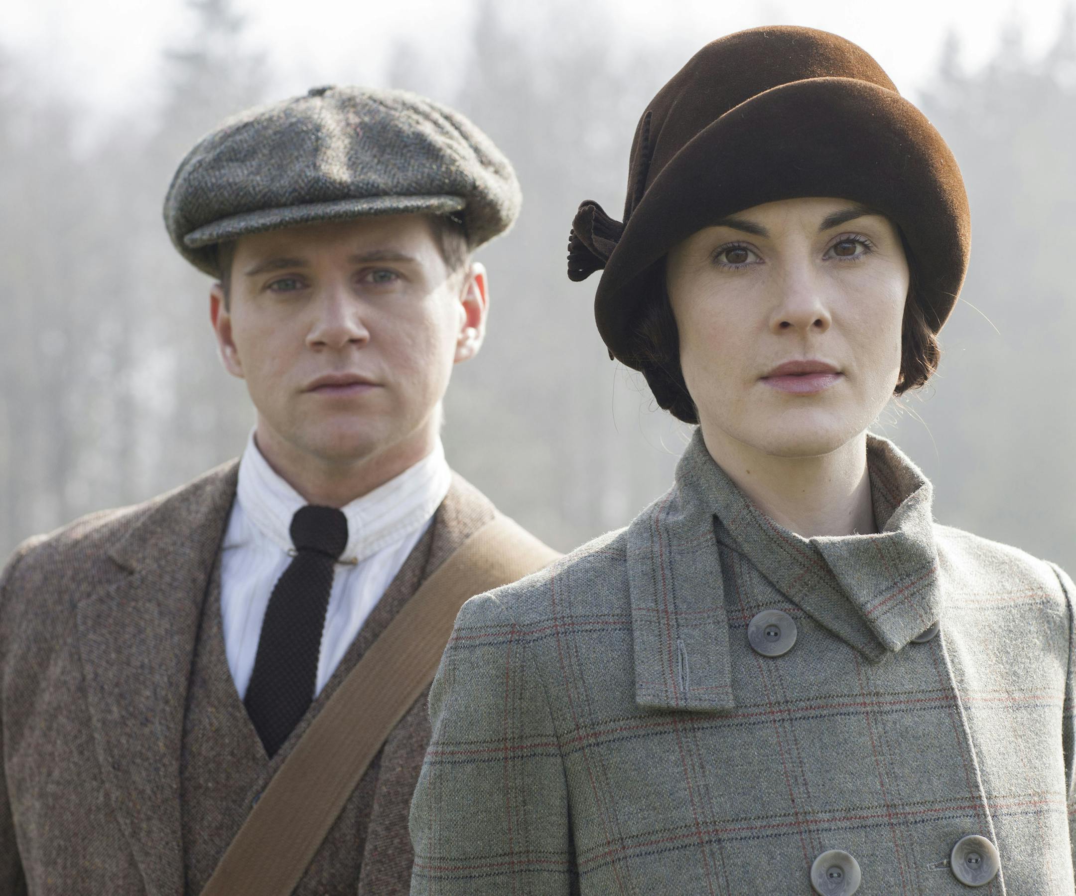 Downton Abbey, Season 5 MASTERPIECE on PBS Sundays, January 4 - March 1, 2015 at 9pm ET Episode 1 Shown from left to right: Allen Leech as Tom Branson and Michelle Dockery as Lady Mary (C) Nick Briggs/Carnival Film & Television Limited 2014 for MASTERPIECE This image may be used only in the direct promotion of MASTERPIECE CLASSIC. No other rights are granted. All rights are reserved. Editorial use only. USE ON THIRD PARTY SITES SUCH AS FACEBOOK AND TWITTER IS NOT ALLOWED.