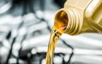 Conventional and synthetic motor oils are interchangeable.