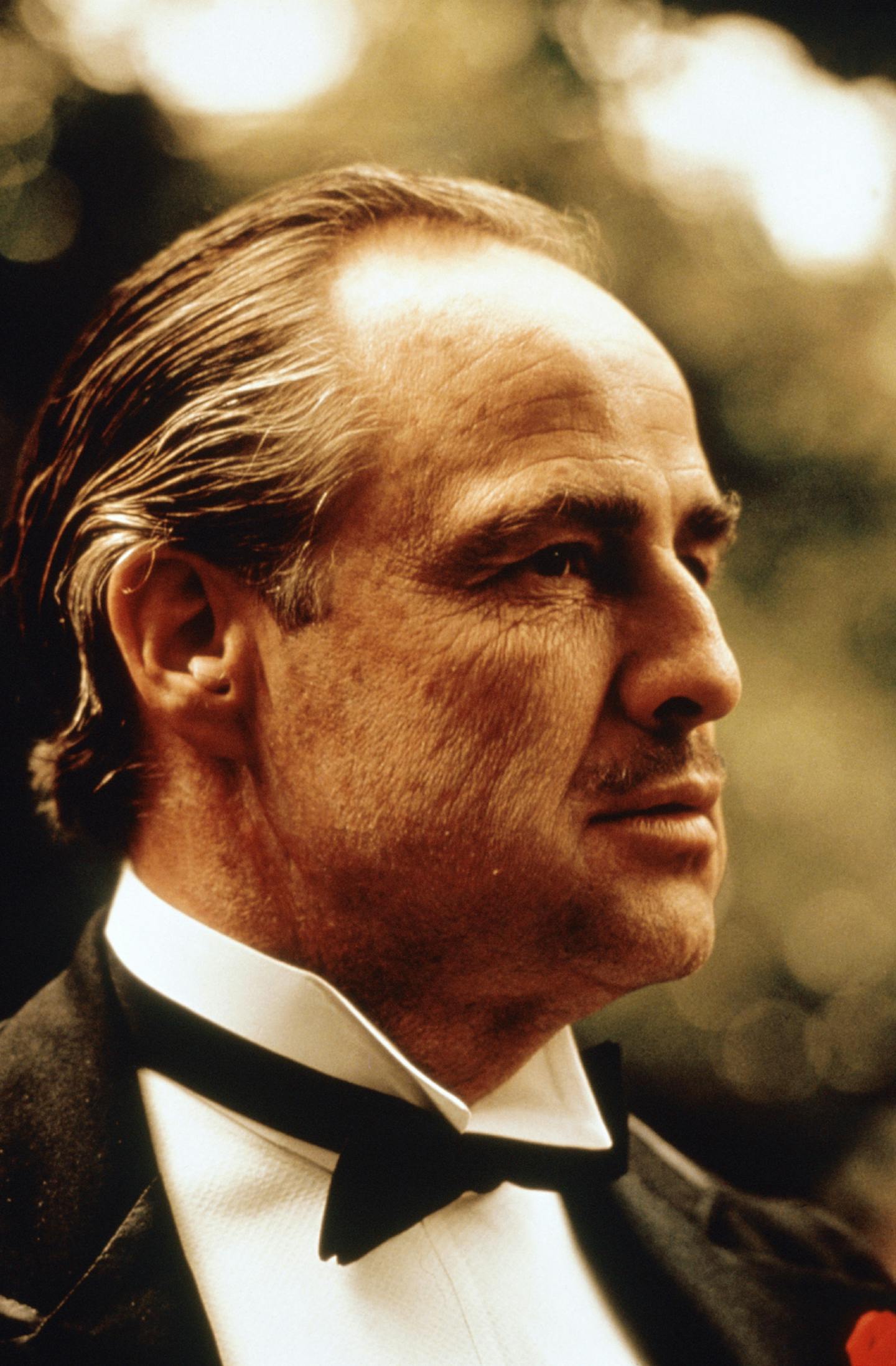 ** FILE ** In this file photo provided by Paramount Pictures, Marlon Brando is shown in a scene from Paramount Pictures "The Godfather," in this undated promotional photo. The film is among the American Film Institute's best gangster movies. (AP Photo/Paramount Pictures)