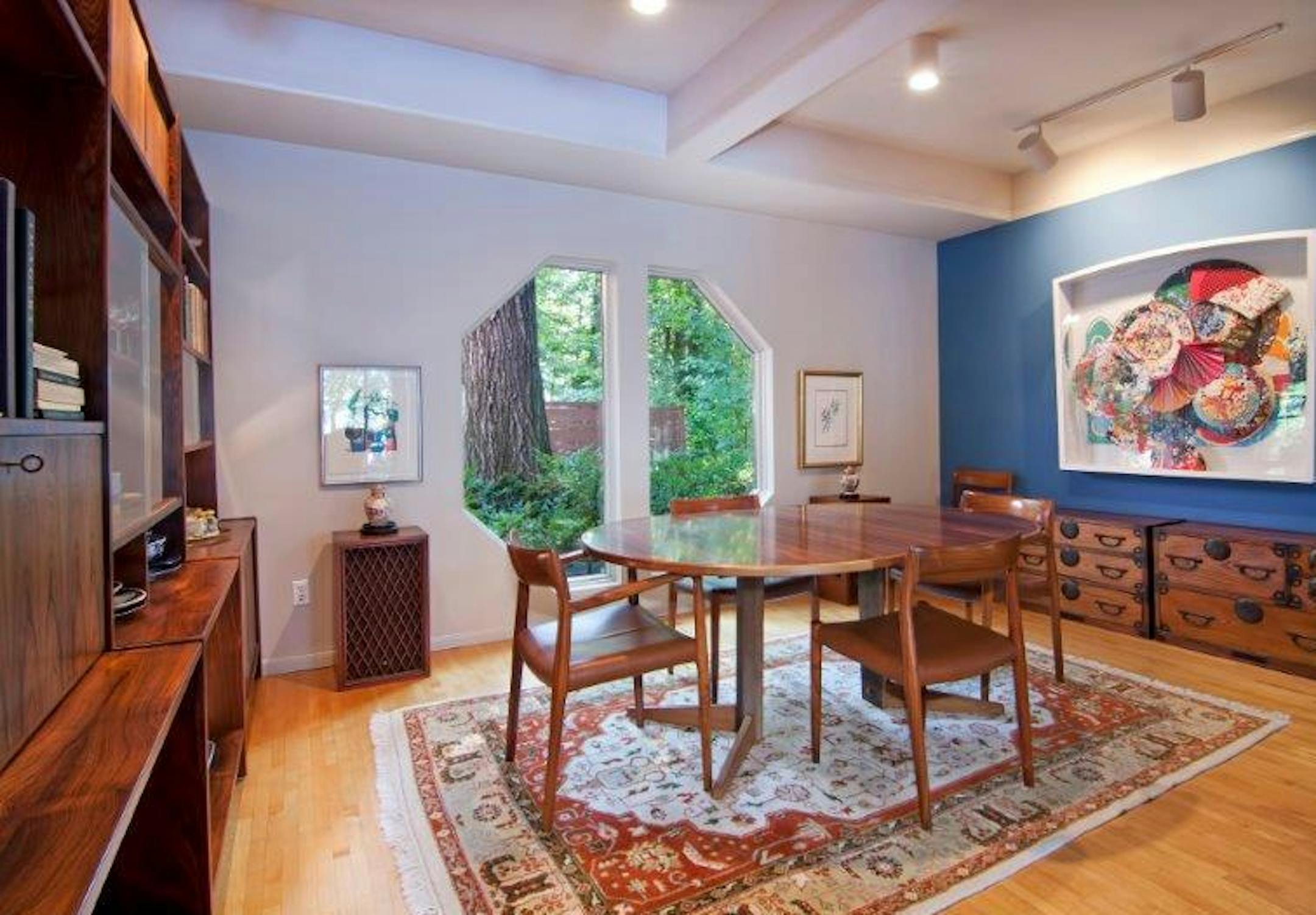 Homegazing: Dining room of Gleason Lake home inspired by Japanese pavilion