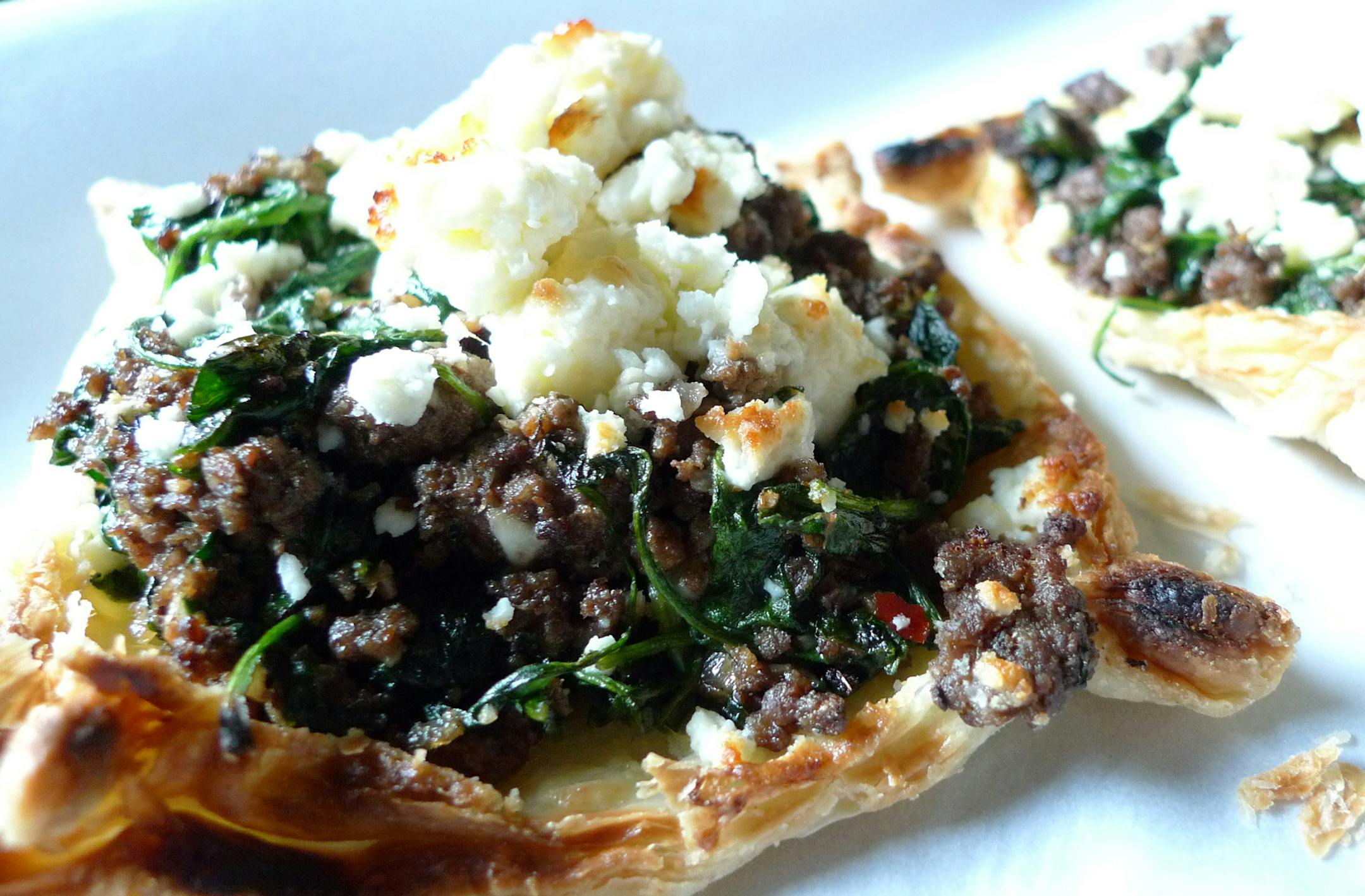 The rustic beef pastry is a Moroccan-spiced, grass-fed beef and baby spinach topped with creamy goat cheese and nestled in a flakey butter crust at French Meadow Bakery and Cafe. Photo provided by Minnesota State Fair