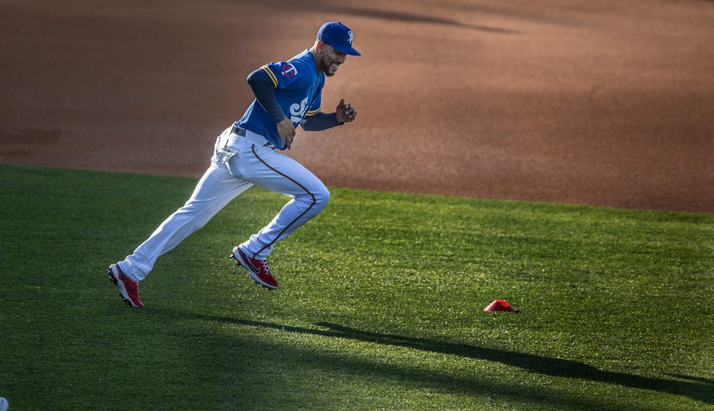 Bryon Buxton has spent this week with the Class AAA St. Paul Saints while the Twins struggle without him.