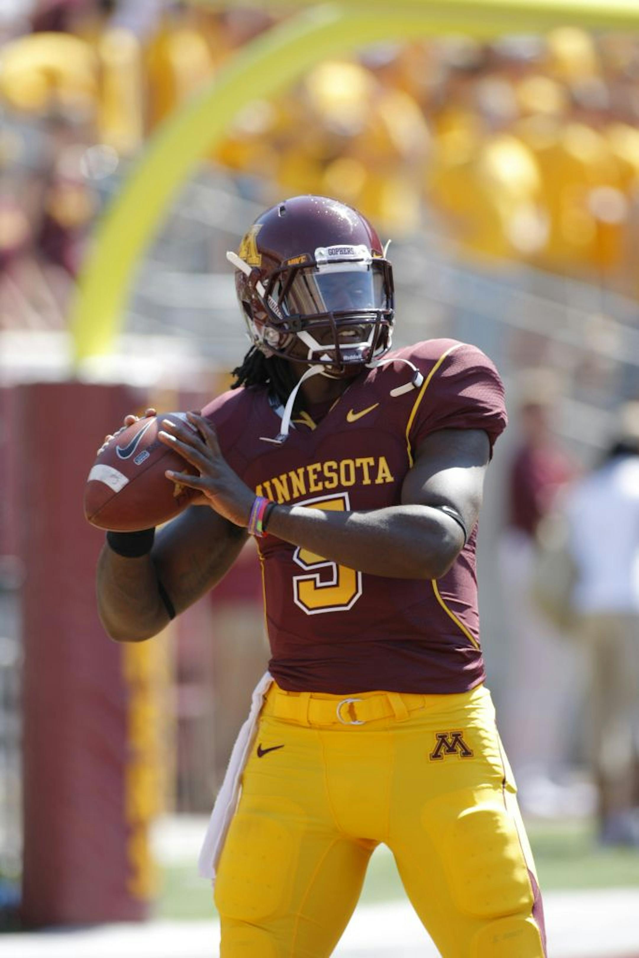 Minnesota quarterback Marqueis Gray