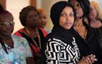 Rep. Ilhan Omar in New Hope in March.