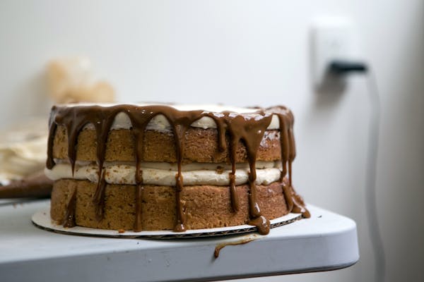 A dulce de leche birthday cake in Mexico City on Sept. 5, 2020. Researcher found the biggest infection risk in the weeks after the birthday of a child