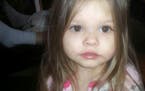 Two-year-old Sophia O'Neill. At least six children in Hennepin have died in the last two years despite child protection getting reports about their ca