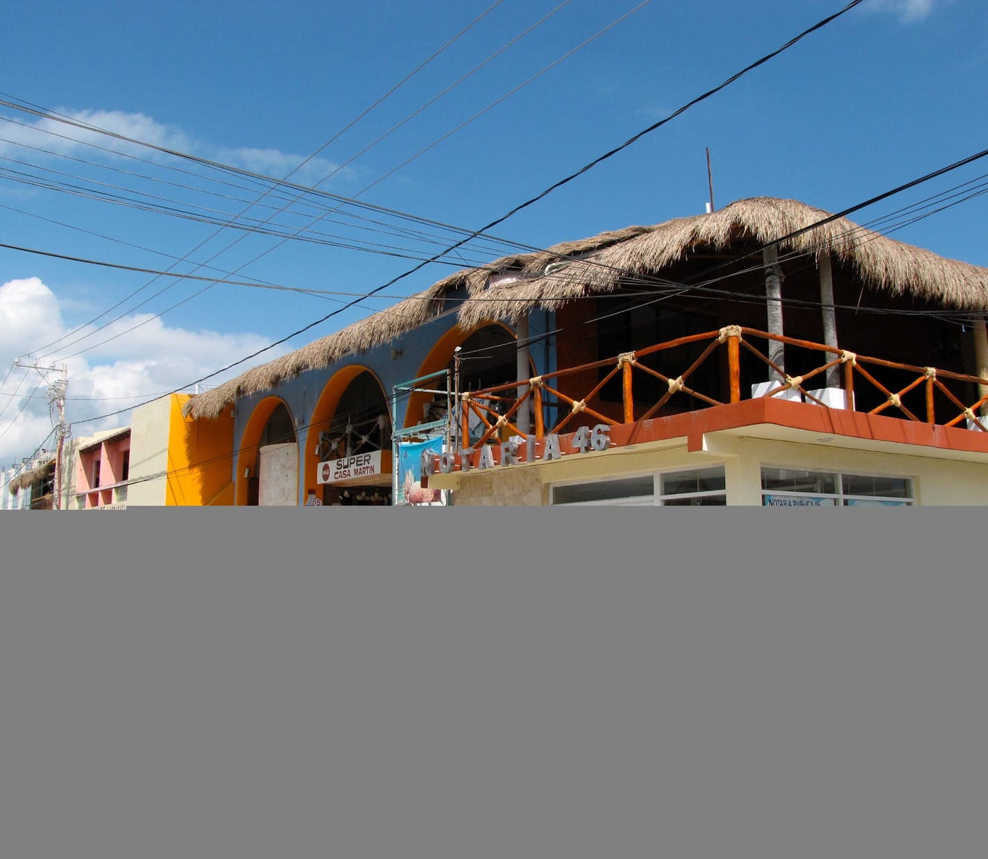 Downtown Puerto Morelos is quieter than the usual tourist destination in Mexico&#x2019;s sunny Yucatan Peninsula.