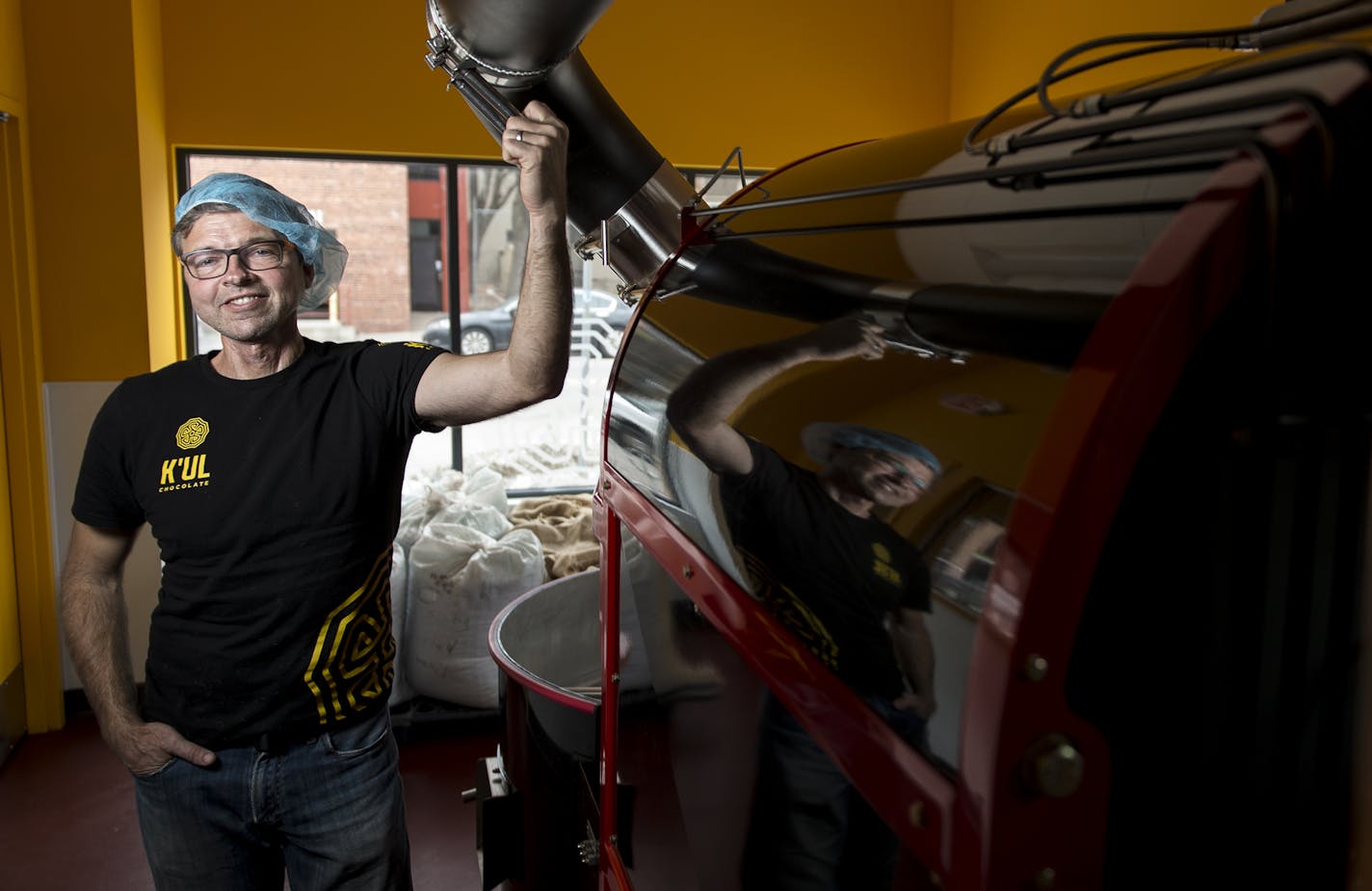 Peter Kelsey of K'ul Chocolate in south Minneapolis makes his chocolate bars from scratch. His shop also has a 10-minute, design-your-own feature.