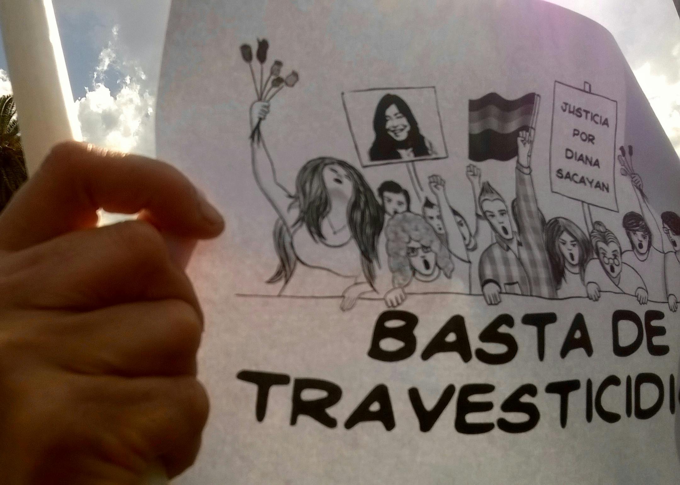 "No more anti-trans violence!" Photo: Roberto Villaseca.