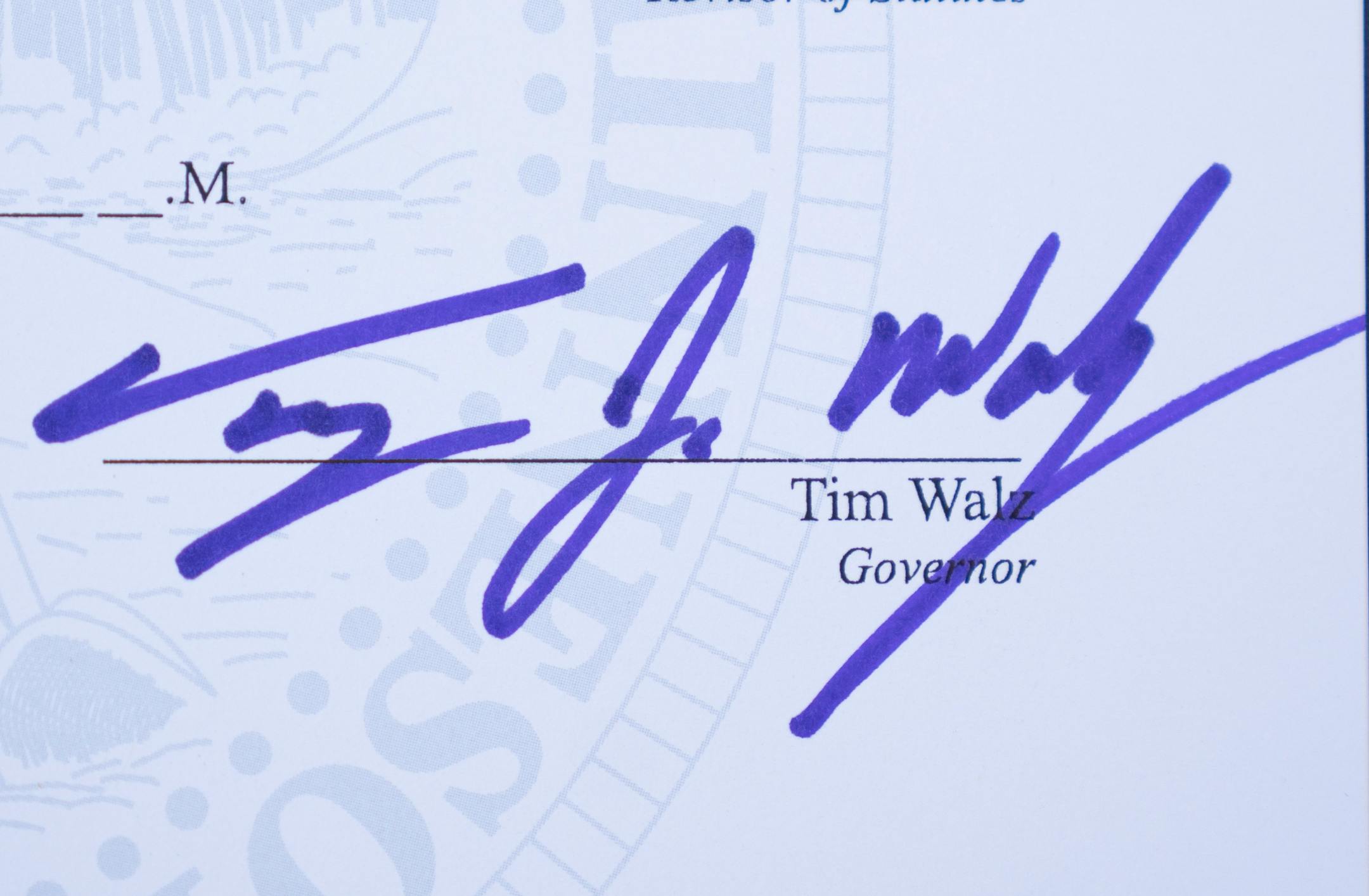 Minnesota Governor Tim Walz signed a bill renaming a 7-mile stretch of Highway 5 as "Prince Rogers Nelson Memorial Highway."