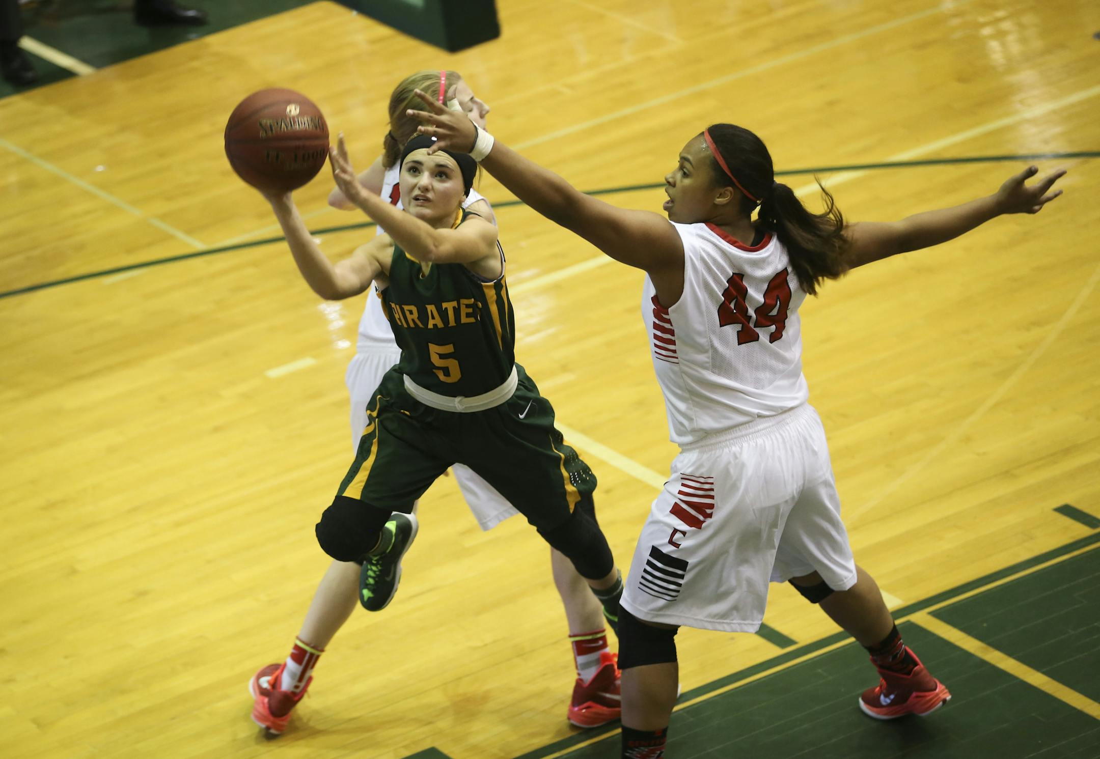 Park Center's Danielle Schaub went for a shot during a home game against Centennial High School in Brooklyn Park, Minn., on Thursday, December 11, 2014. ] RENÉE JONES SCHNEIDER reneejones@startribune.com