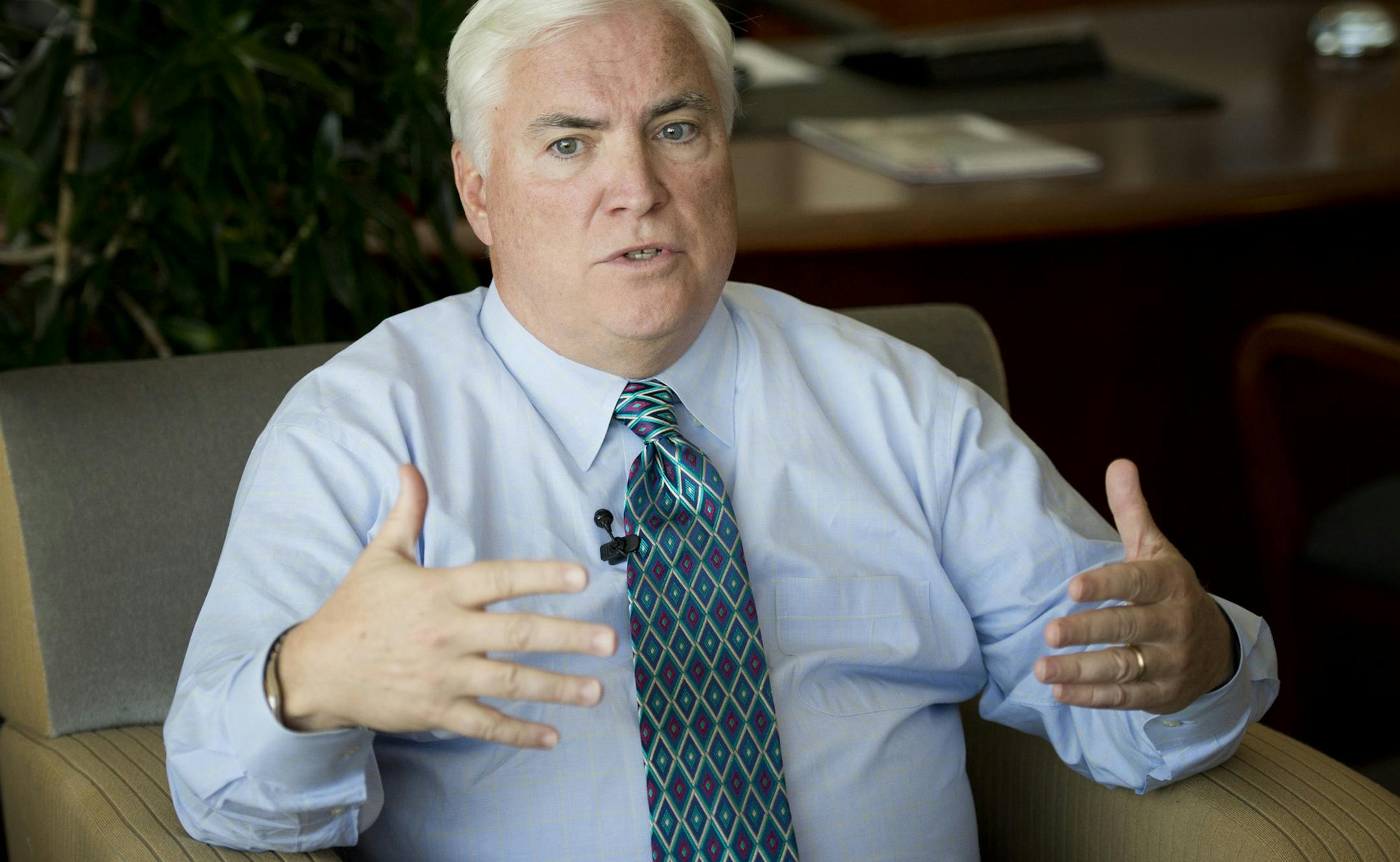 Pentair CEO Randy Hogan will remain chairman of the electrical spinoff company but give up his CEO post after the split. (GLEN STUBBE/Star Tribune file photo)