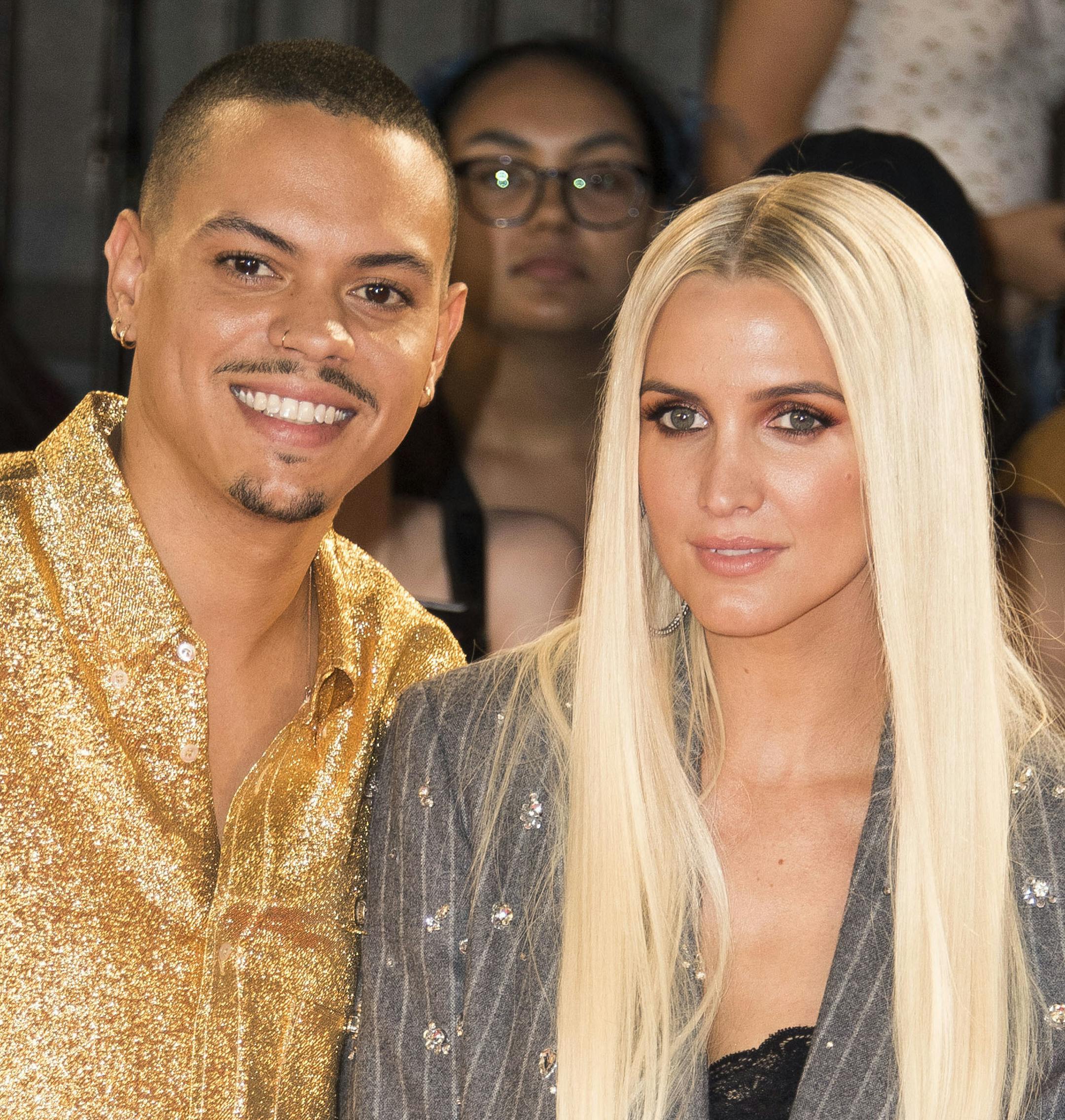 Ashlee Simpson, right, and Evan Ross arrive at the iHeartRadio MuchMusic Video Awards on Sunday, Aug. 26, 2018, in Toronto. (Photo by Arthur Mola/Invision/AP)