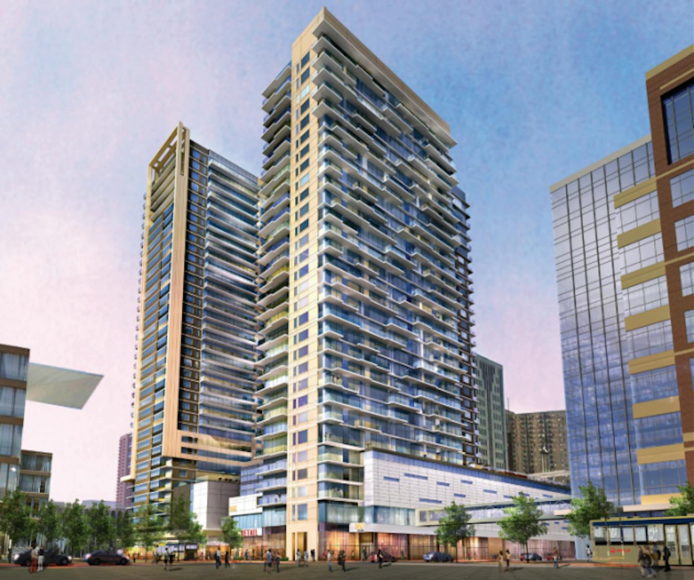 360 Nicollet Project renderings (source: Opus Group, City of Minneapolis)