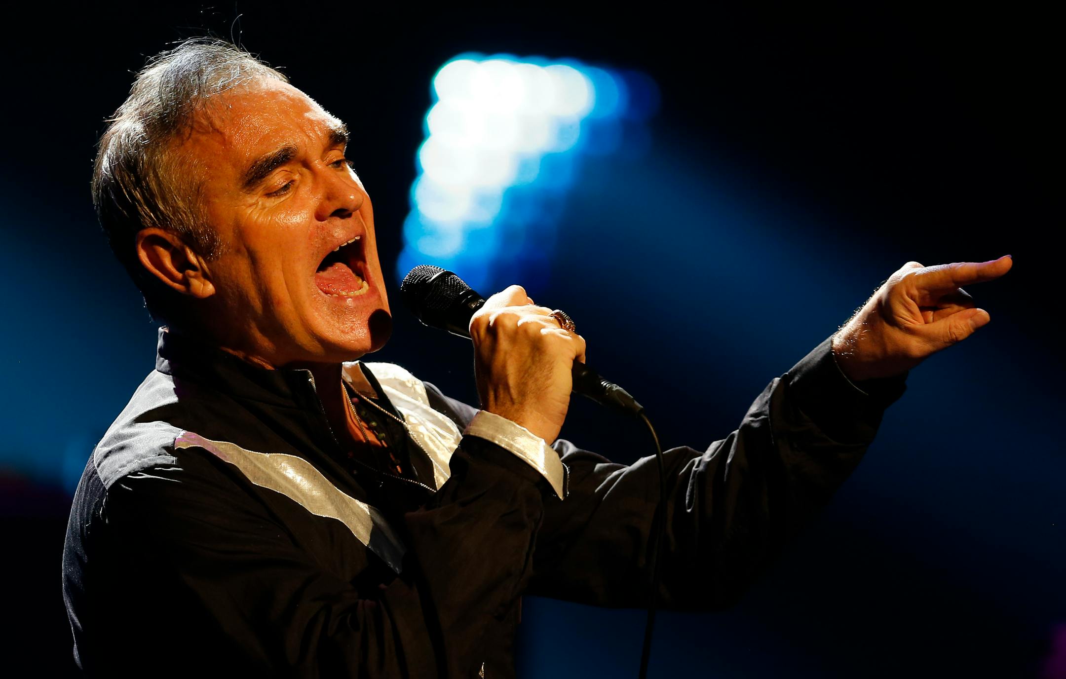 Morrissey performed at The Fitzgerald Theater in St. Paul.