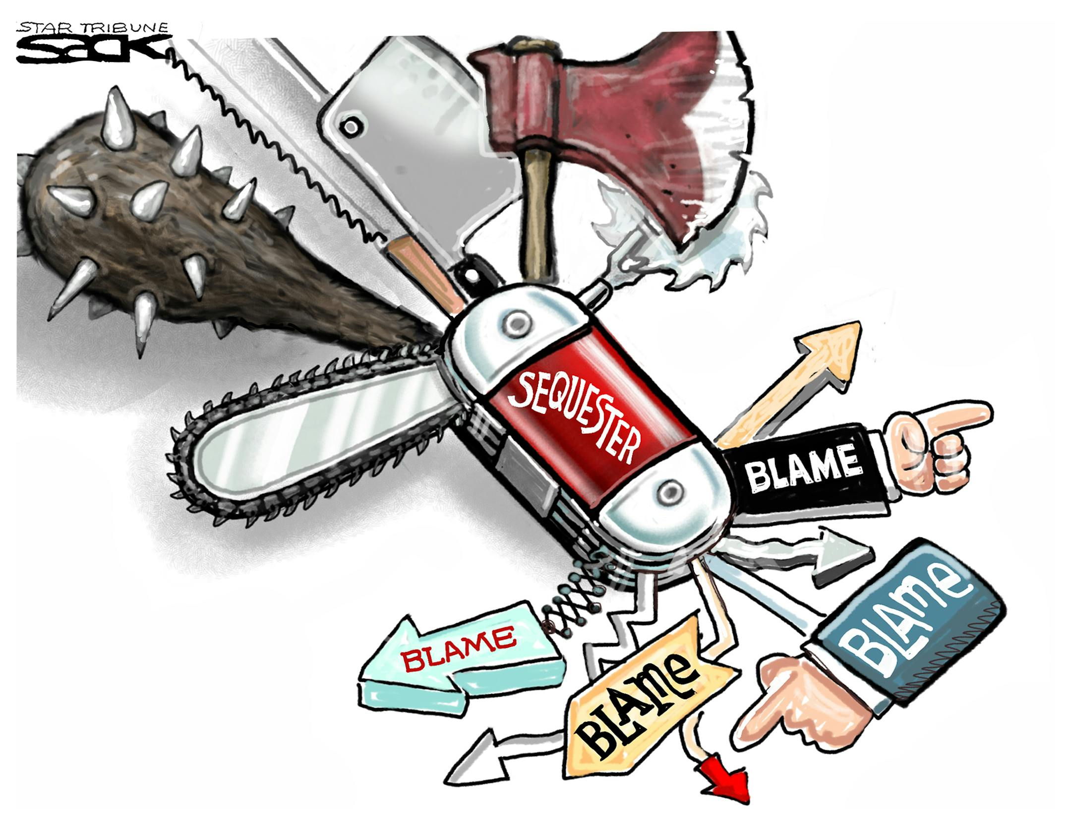 Steve Sack editorial cartoon for Feb. 28, 2013.