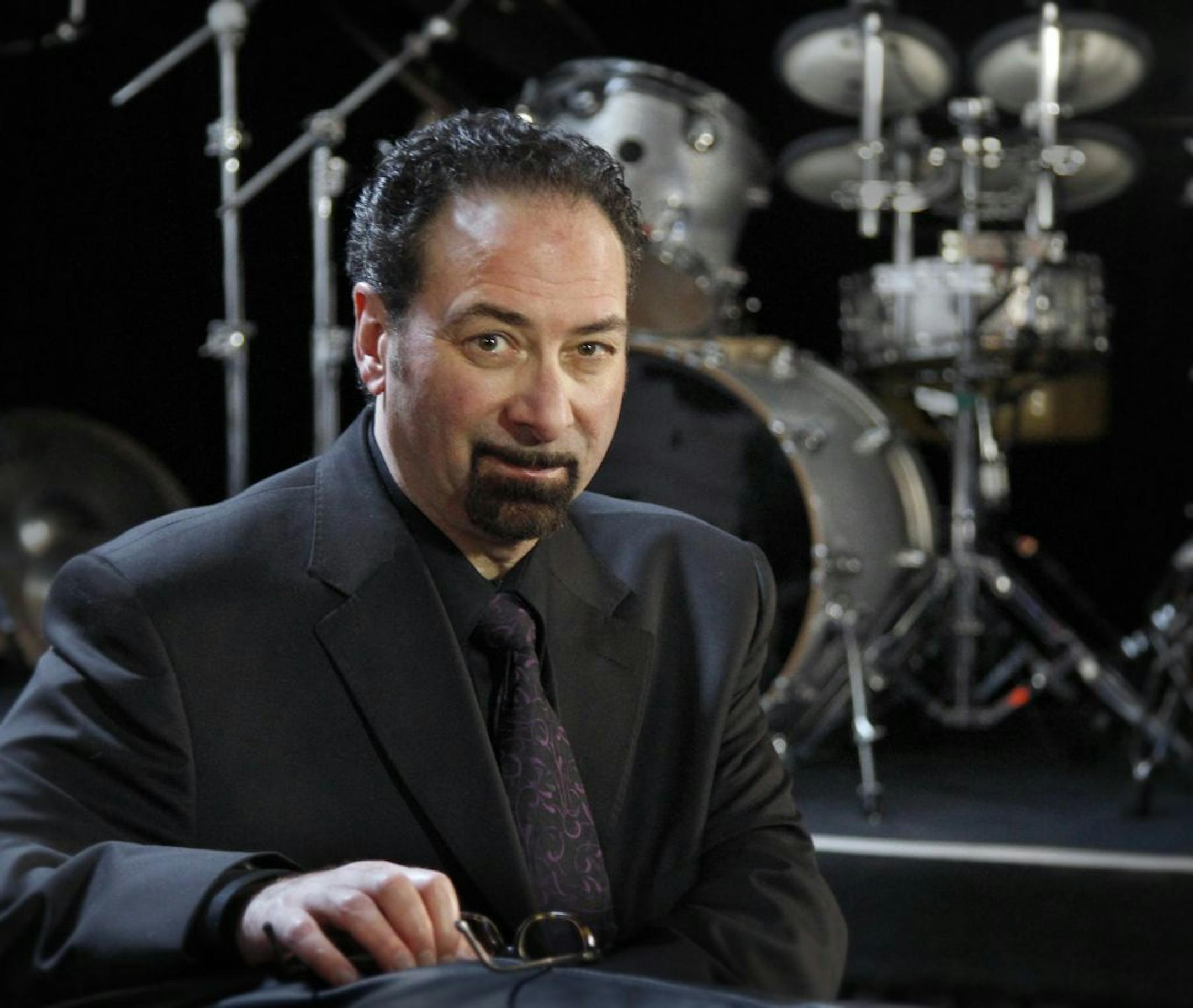 Bobby Z, at his Winterland studios. He was the drummer for Prince & Revolution during the Purple Rain-era Revolution He had massive heart attack a year ago and is doing a comeback fundraiser, reuniting the for a benefit at First Avenue for heart awareness. [ TOM WALLACE � twallace@startribune.com _ Assignments # 20022003A_ February 11, 2011_ SLUG: pop0219_ EXTRA INFORMATION: