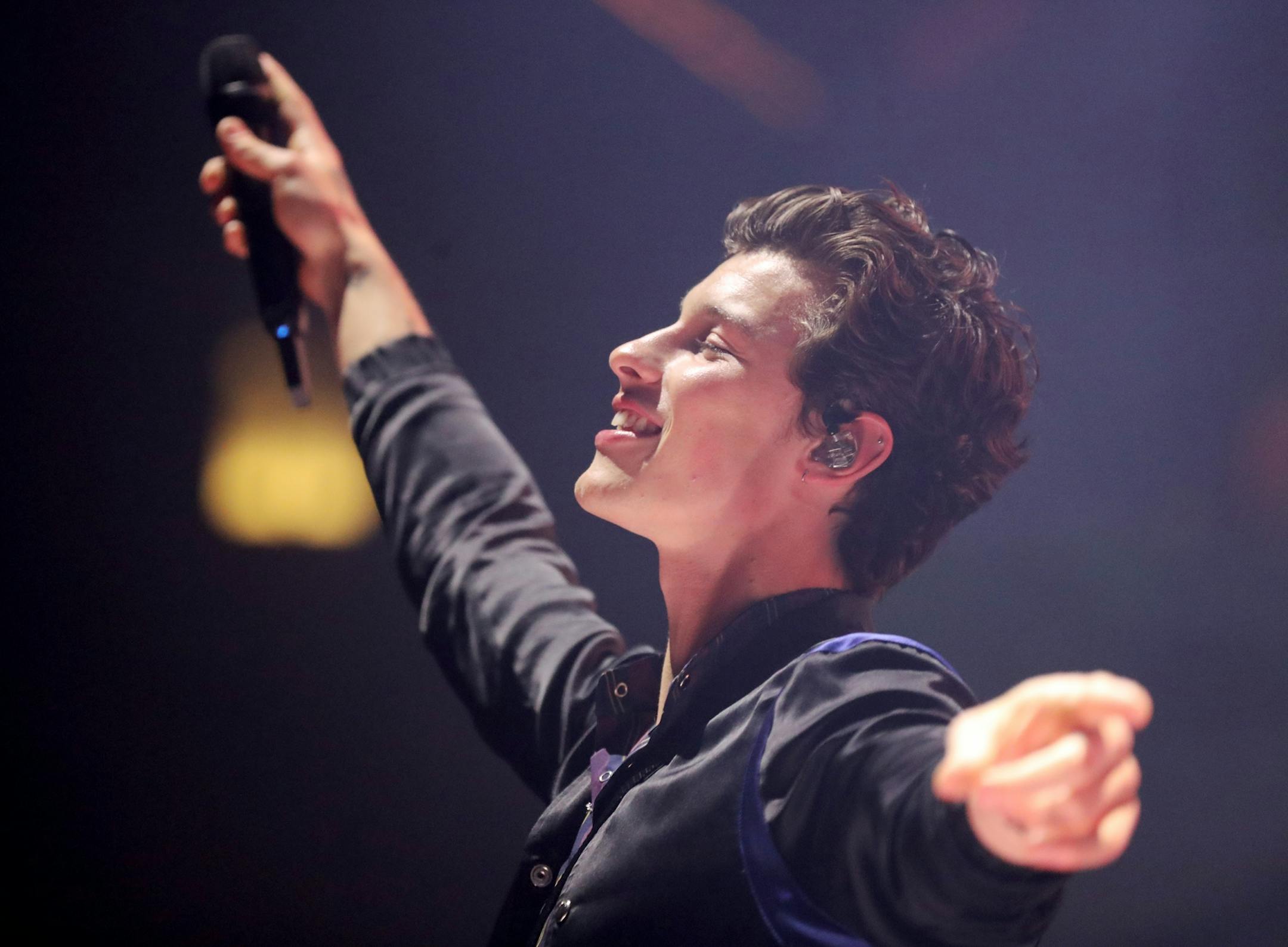 Shawn Mendes performs Friday, June 21, 2019, at the Xcel Energy Center in St. Paul, MN.