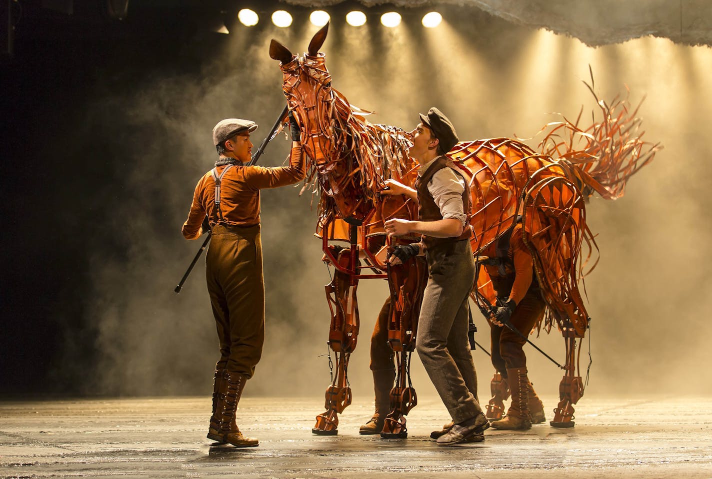 Andrew Veenstra, Christopher Mai, Derek Stratton and Rob Laqui in "War Horse"