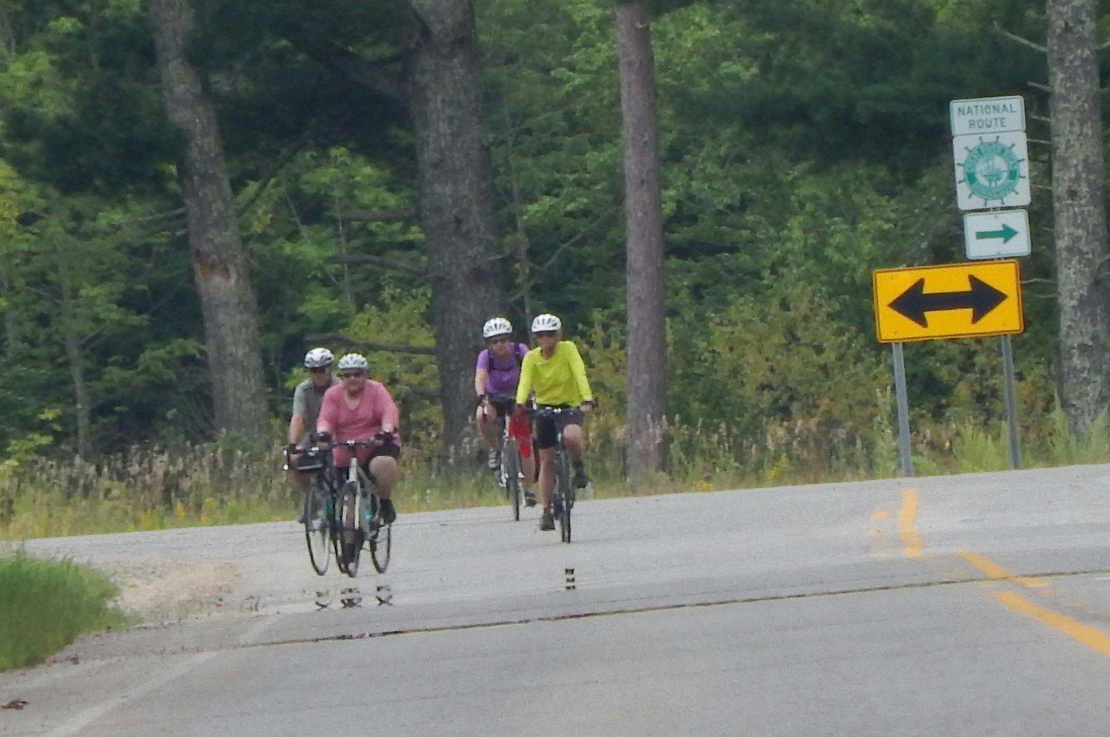 Cyclists hit the road in northern Minnesota with Wahoo Adventures.