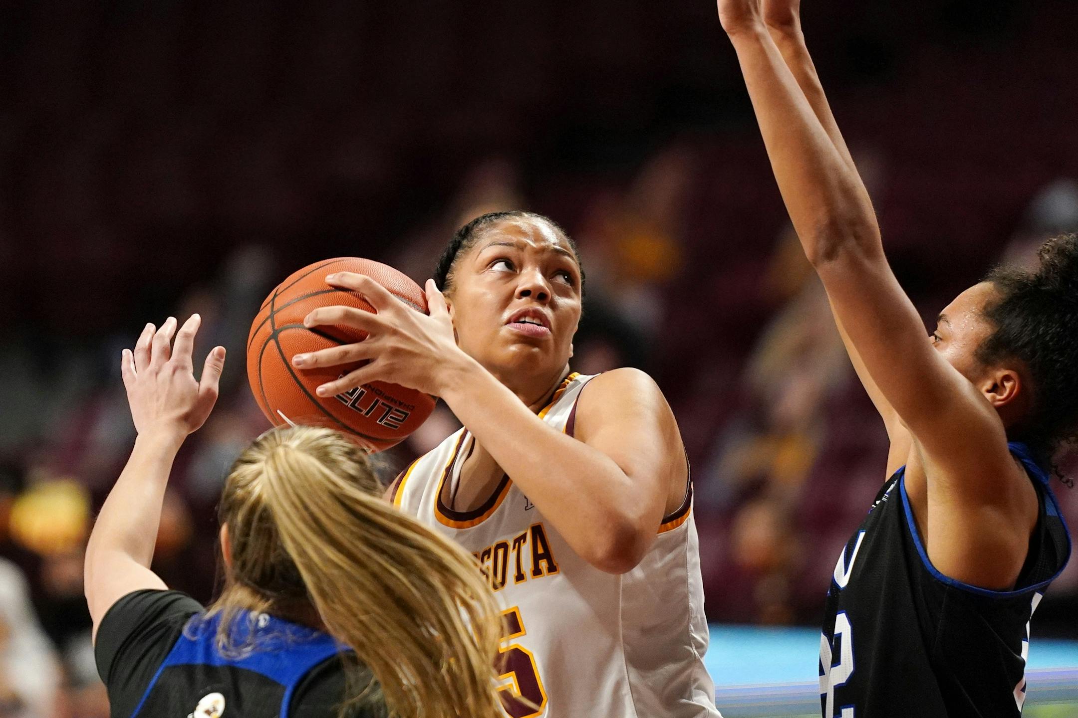 Gophers sophomore Klarke Sconiers, who has multiple roles, is becoming a team leader.