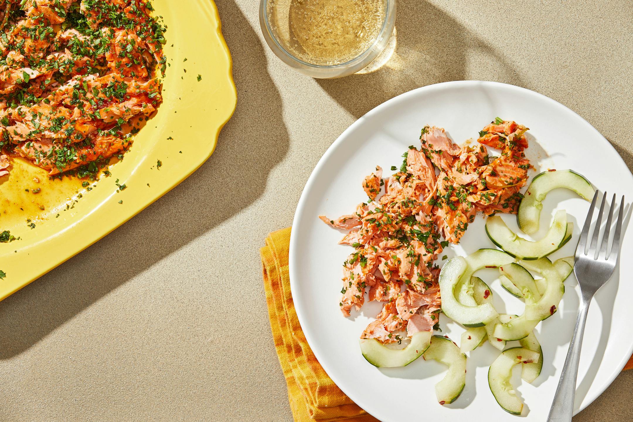Salmon With Sriracha and Lime. MUST CREDIT: Tom McCorkle for The Washington Post.