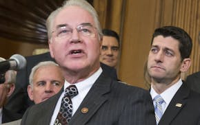 FILE - In this Jan. 7, 2016 file photo, Health and Human Services Secretary-designate Rep. Tom Price, R-Ga., speaks on Capitol Hill in Washington as H
