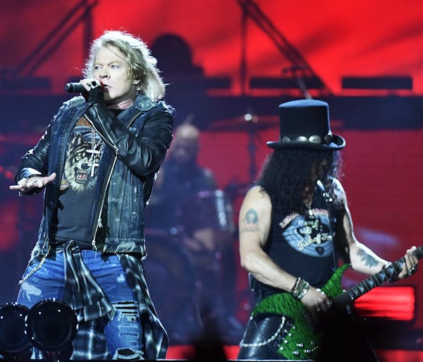Guns N' Roses was photographed in June in Stockholm, an earlier stop on the band's Not in This Lifetime Tour.