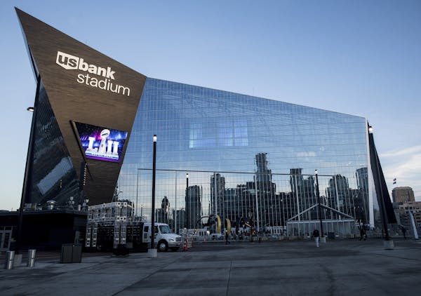 US Bank Stadium, the site of Super Bowl LII on Feb. 4