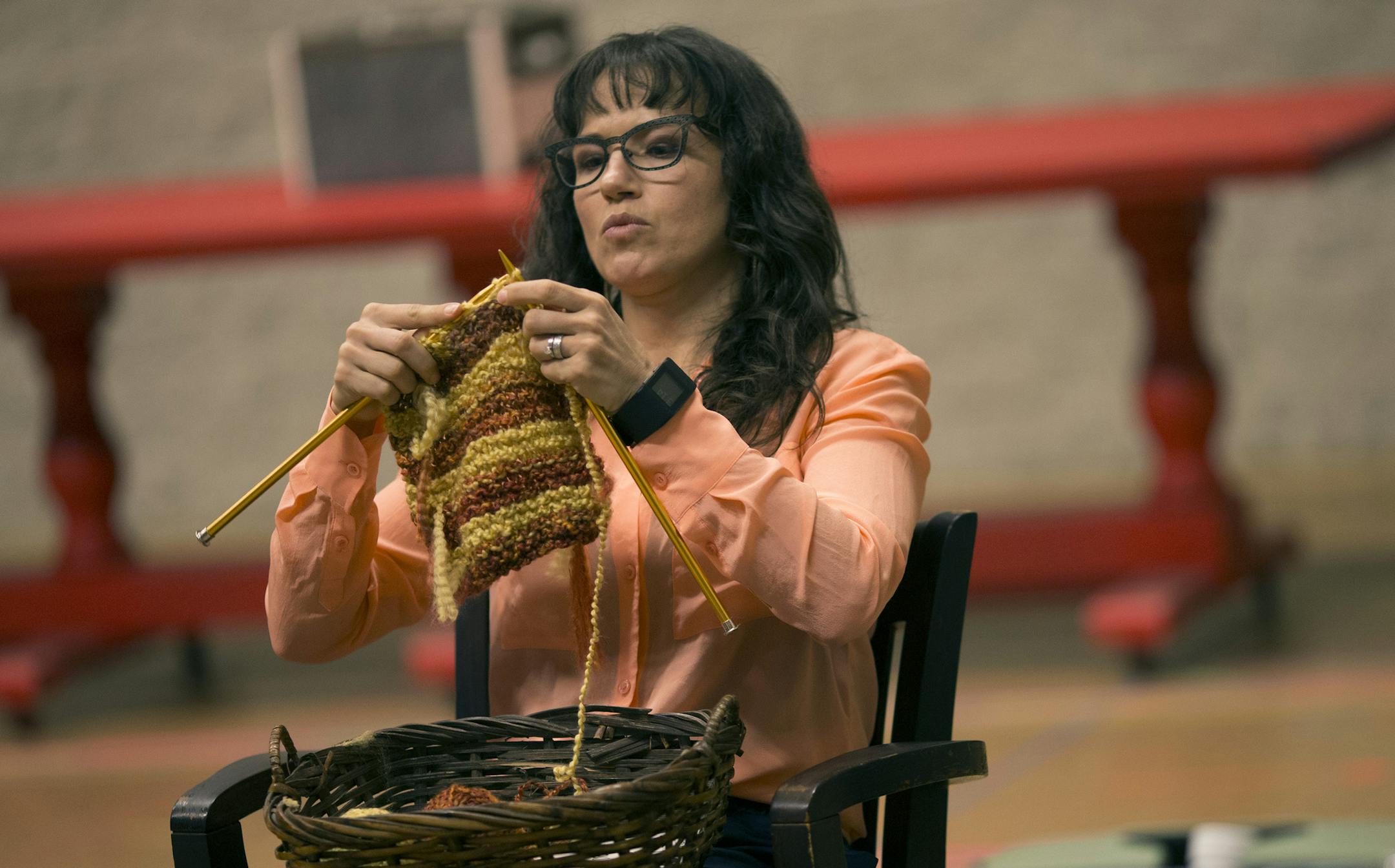 Kelly Kaduce in character as Wendy Torrance in &#x201c;The Shining.&#x201d;