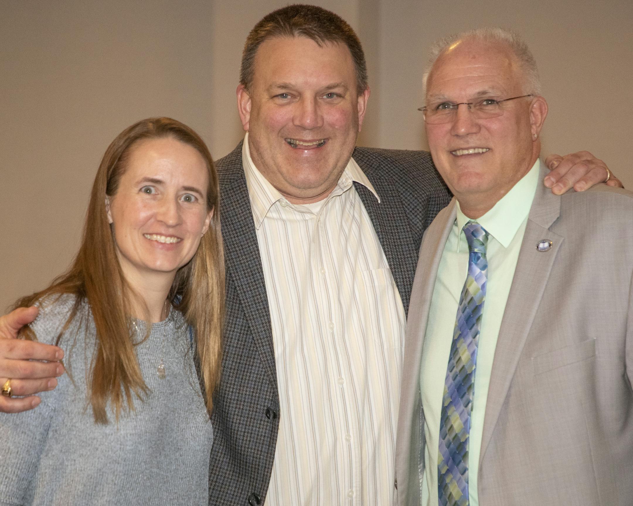 Kristen & Todd Andrix, Rodney Rowe at the Nellie Stone Johnson Scholarship Dinner. [ Special to Star Tribune, photo by Matt Blewett, Matte B Photography, matt@mattebphoto.com, Nellie Stone Johnson Scholarship Program, March 21, 2019, Minnesota, SAXO 1008218761 FACE033119