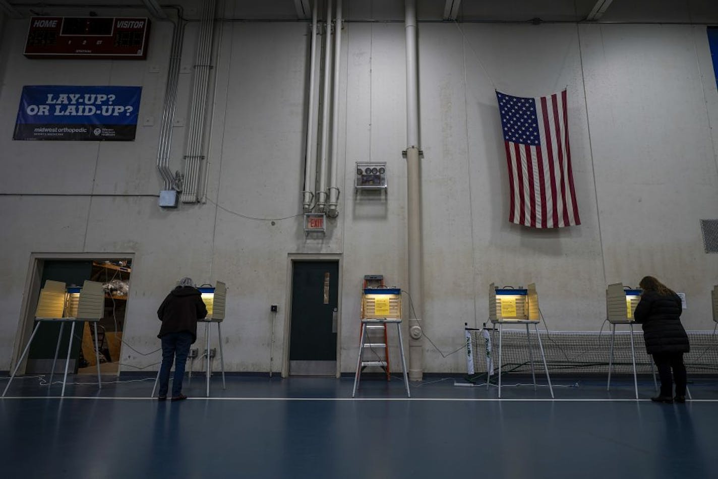 People voted at the Milwaukee County Sports Complex on Nov. 3, 2020, in Franklin, Wis.