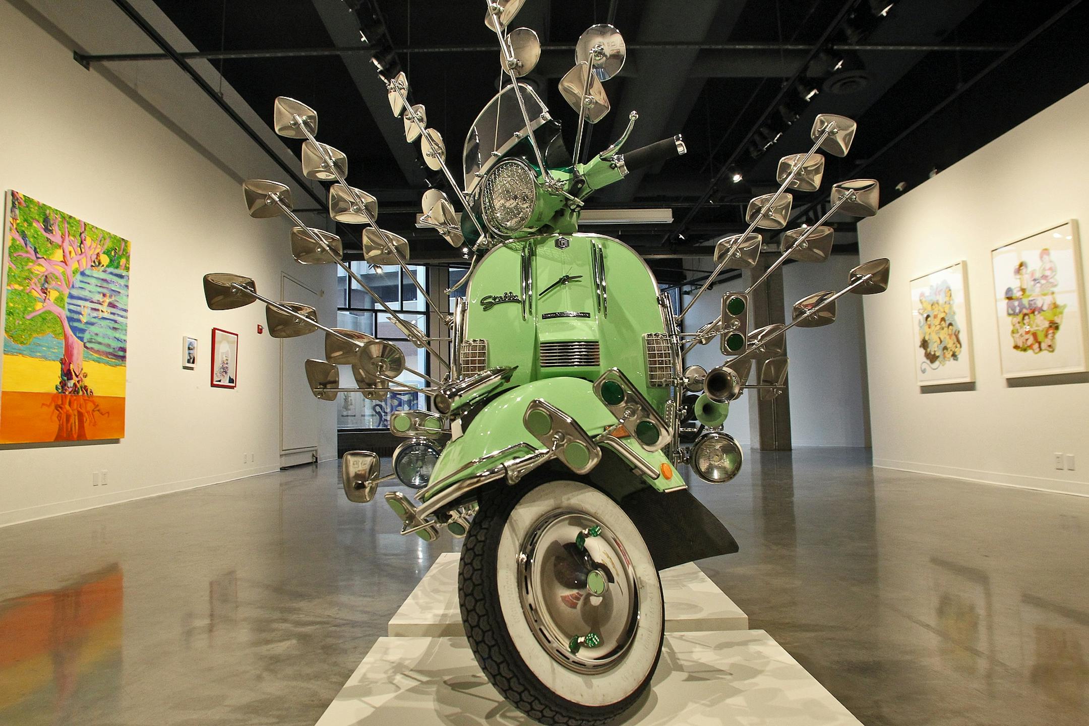 Minnesota Funk art show at the Regis Center for the Arts on the UM campus. "Scooter" by artist Kent Aldrich. (MARLIN LEVISON/STARTRIBUNE(mlevison@startribune.com