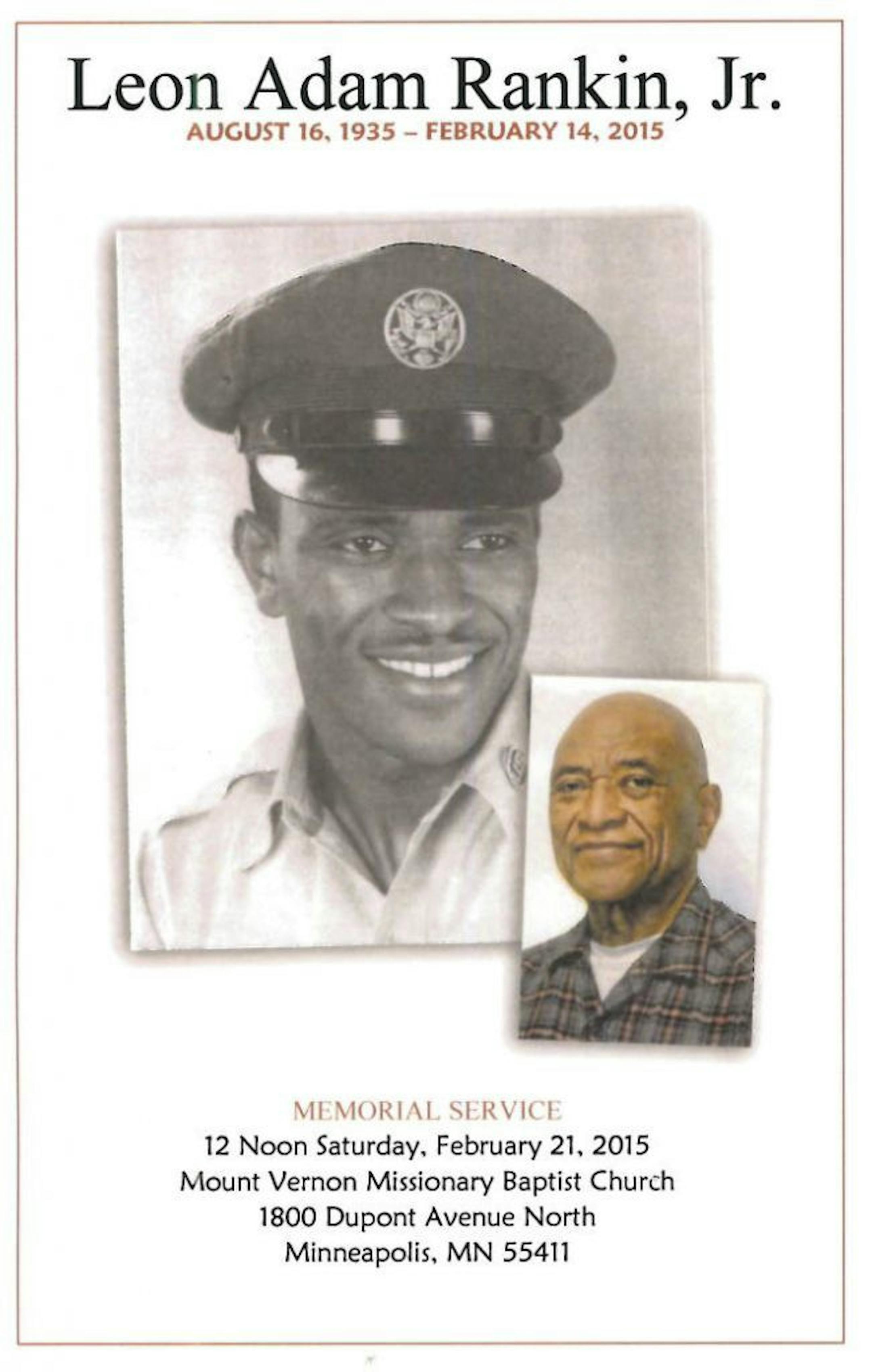 The late Leon Rankin was one of Minnesota's first black electrical contractors, an educator and the leader of Dunwoody College's successful initiative to diversify its student body.