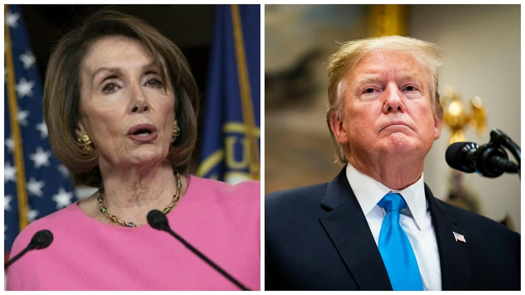 She said, he said: House Speaker Nancy Pelosi and President Donald Trump engaged in rude-and-then-some questioning of his fitness for office and her sanity.
