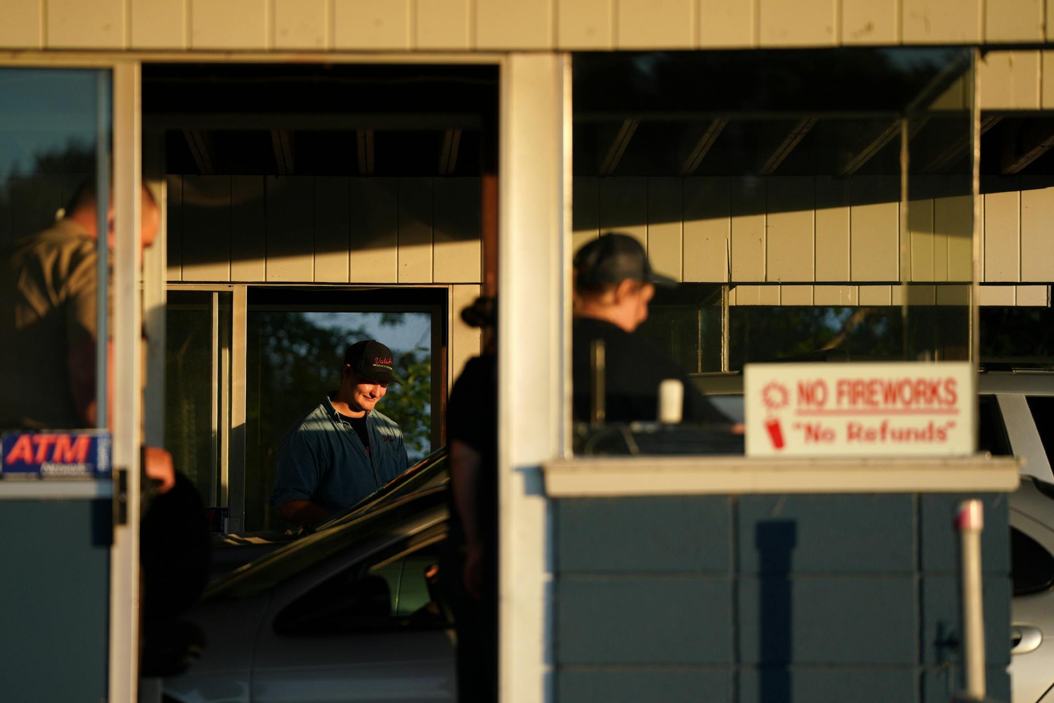 Staff sold tickets at the box office for Friday night's show.