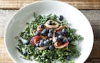 Mette Nielsen, Special to the Star Tribune Blueberry-Kale Salad With Balsamic Glaze Onions