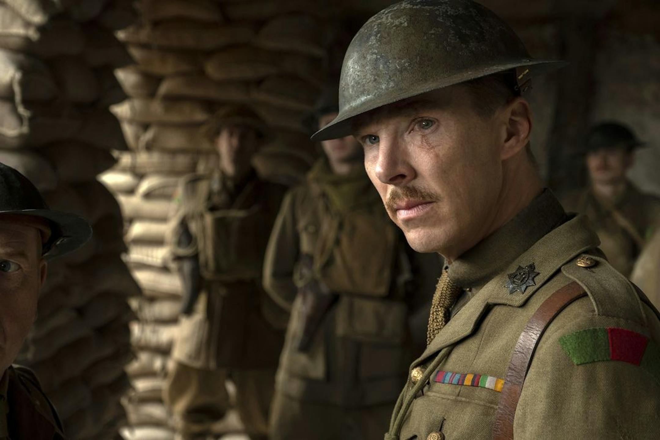 This image released by Universal Pictures shows Benedict Cumberbatch as Colonel Mackenzie in a scene from "1917," directed by Sam Mendes.