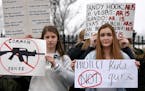 Students protest against gun violence outside of the White House just days after 17 people were killed in a shooting at a south Florida high school on
