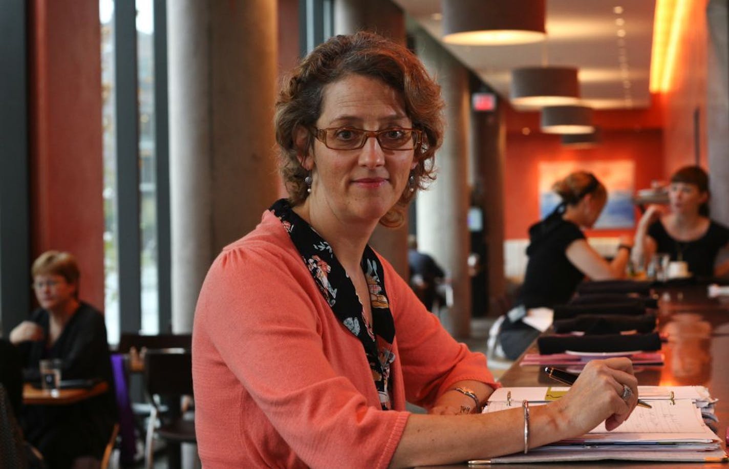 Brenda Langton, at her Spoonriver restaurant near the new Guthrie, on the river area, she also runs Cafe Brenda in the wharehouse district