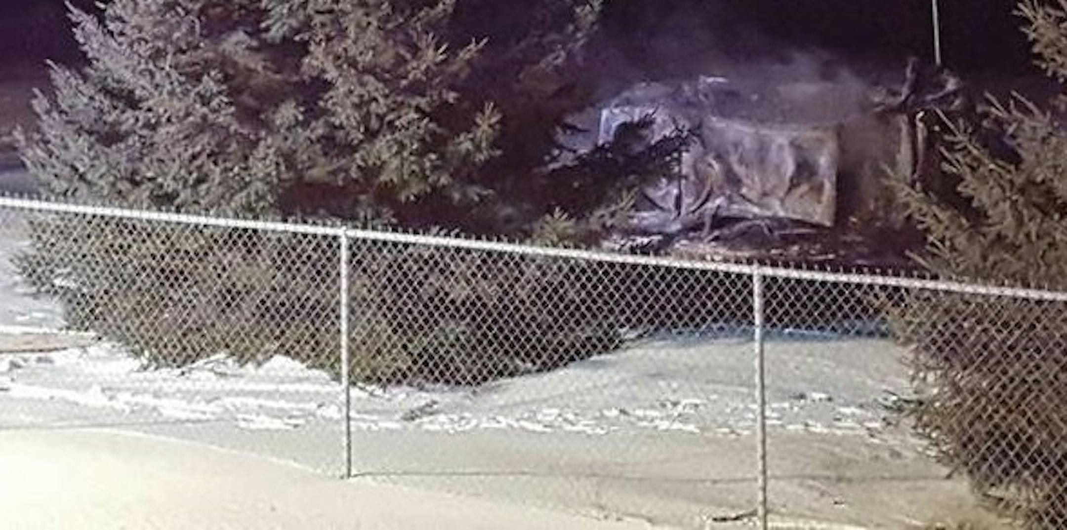 This vehicle rolled over and crashed in Cottage Grove. One person was killed.