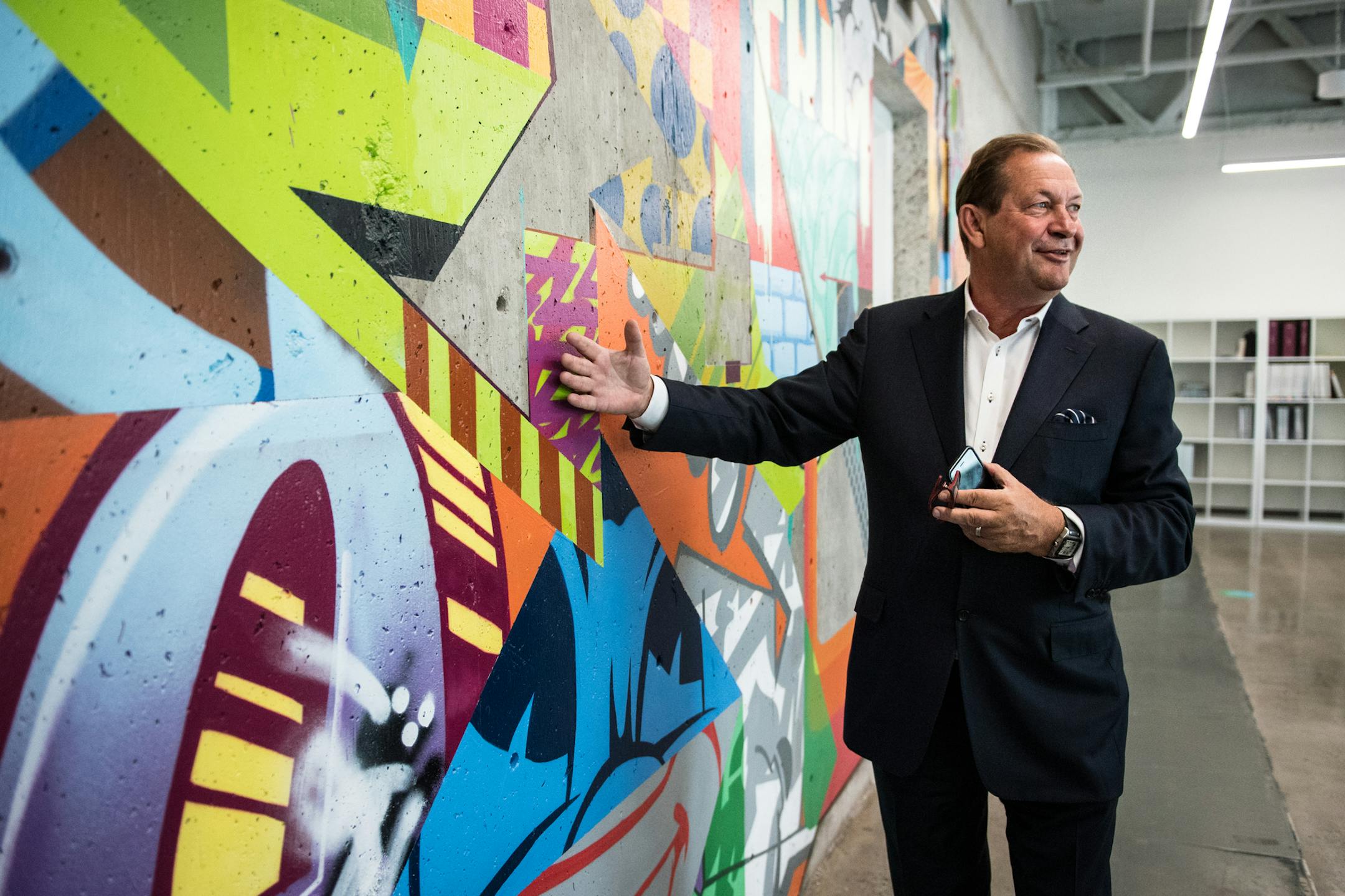 3M Chief Executive Inge Thulin, in front of what he calls one of his favorite paintings in the new design studio building, said he is “very open to any potential acquisition.”