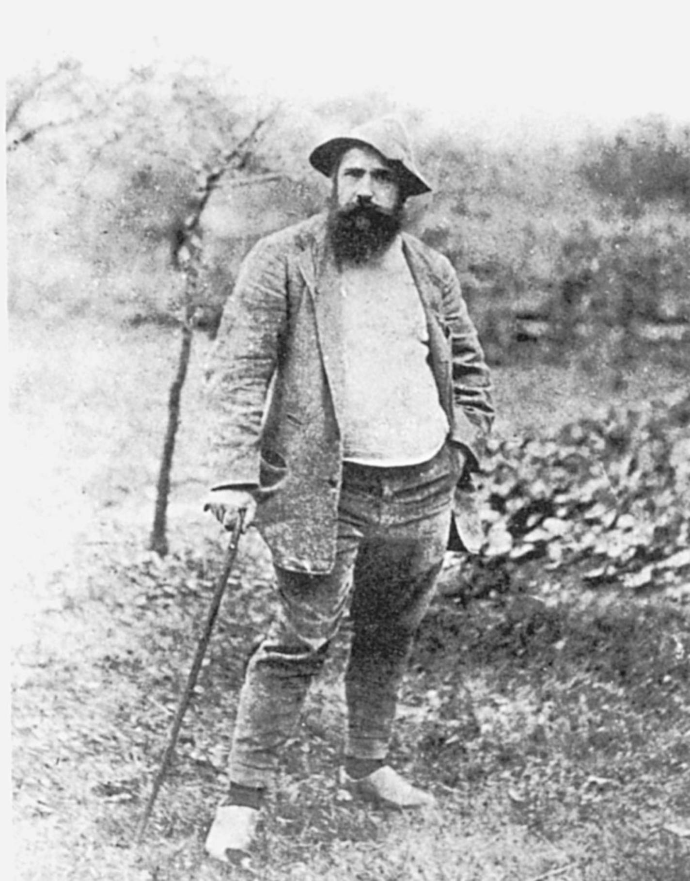 Impressionist painter Claude Monet, 49, looked like a rugged peasant in this 1889 photo by Theodore Robinson from the Fondation Wildenstein archives, Paris. ORG XMIT: new