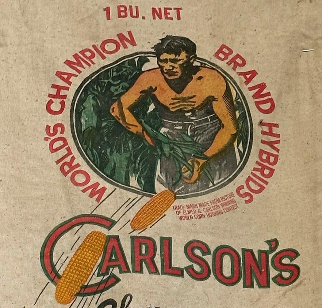 Carlson’s seed corn bag, courtesy Ron Kelsey