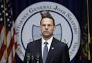Pennsylvania Attorney General Josh Shapiro speaks during a news conference at the Pennsylvania Capitol in Harrisburg, Pa., Tuesday, Aug. 14, 2018. A P