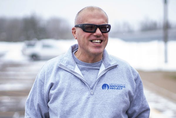 Thomas Rhodes walked out of a state prison on Jan. 13, 2023, in Moose Lake, Minn. 