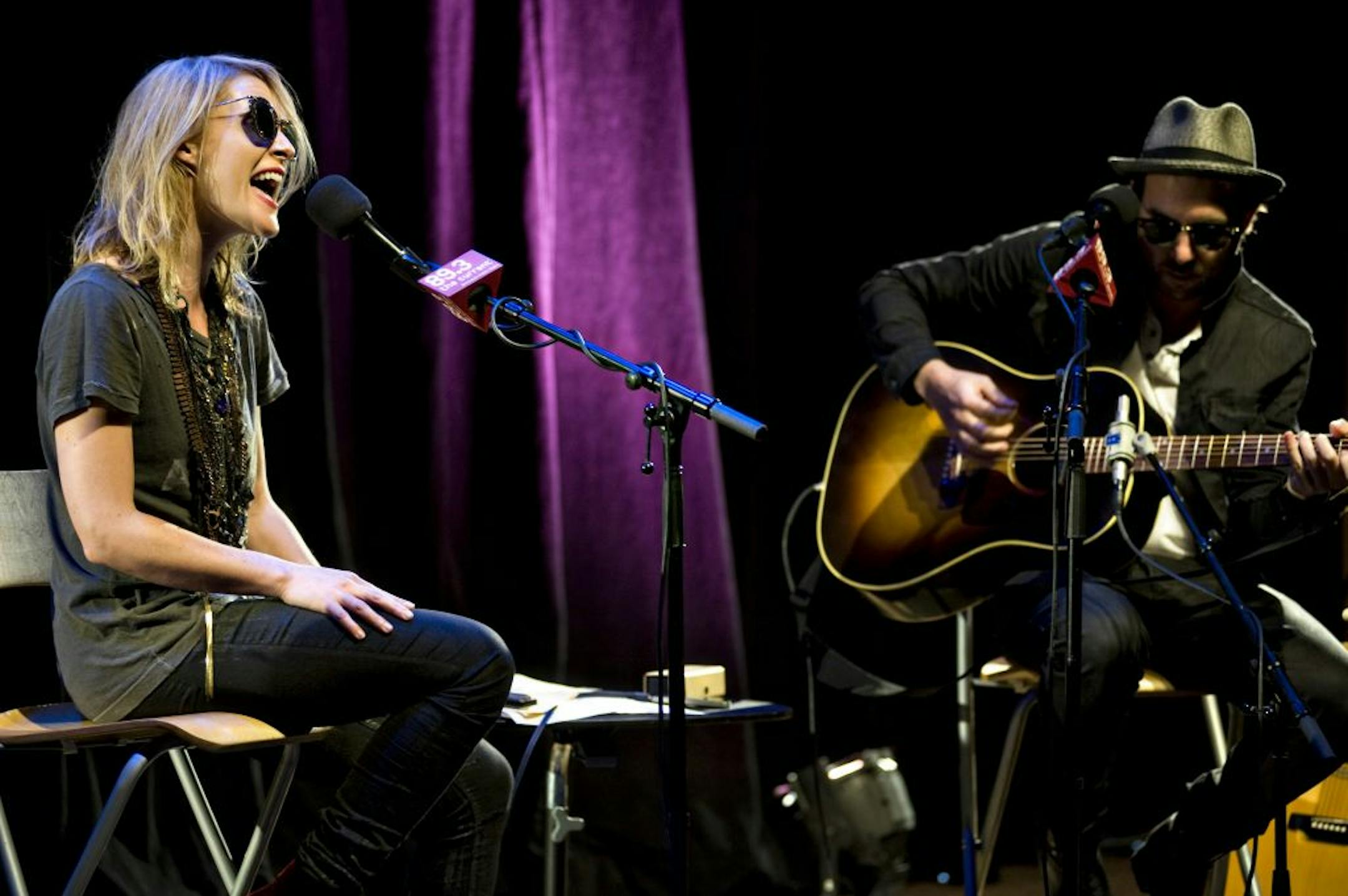 Metric's Emily Haines and James Shaw played an in-studio show at 89.3 the Current in June.